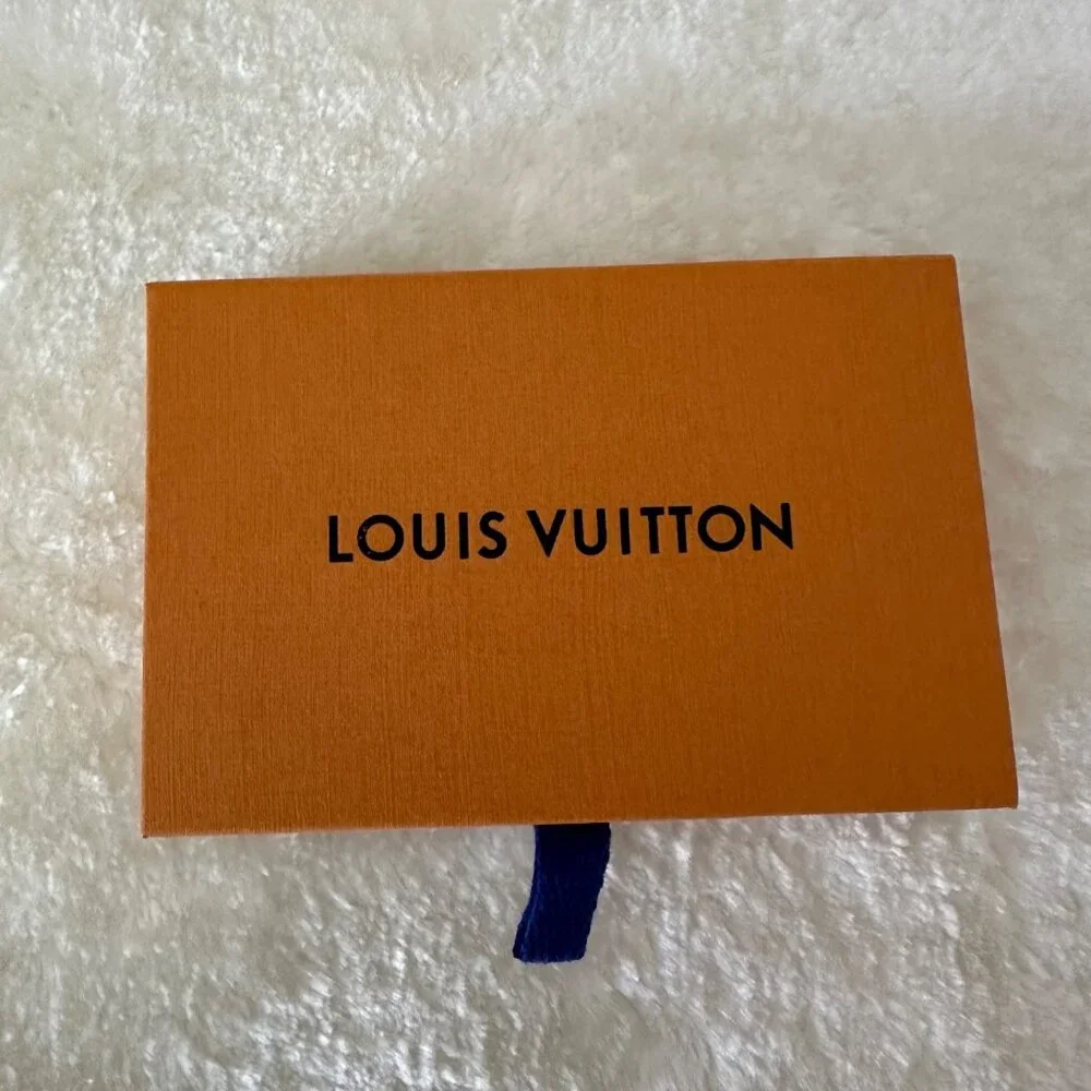 Louis Vuitton Empty Gift Box For a Two Cards Holder Orange Brown